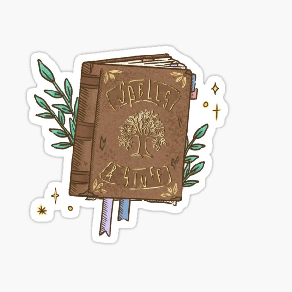 Spells & Stuff Tome Sticker