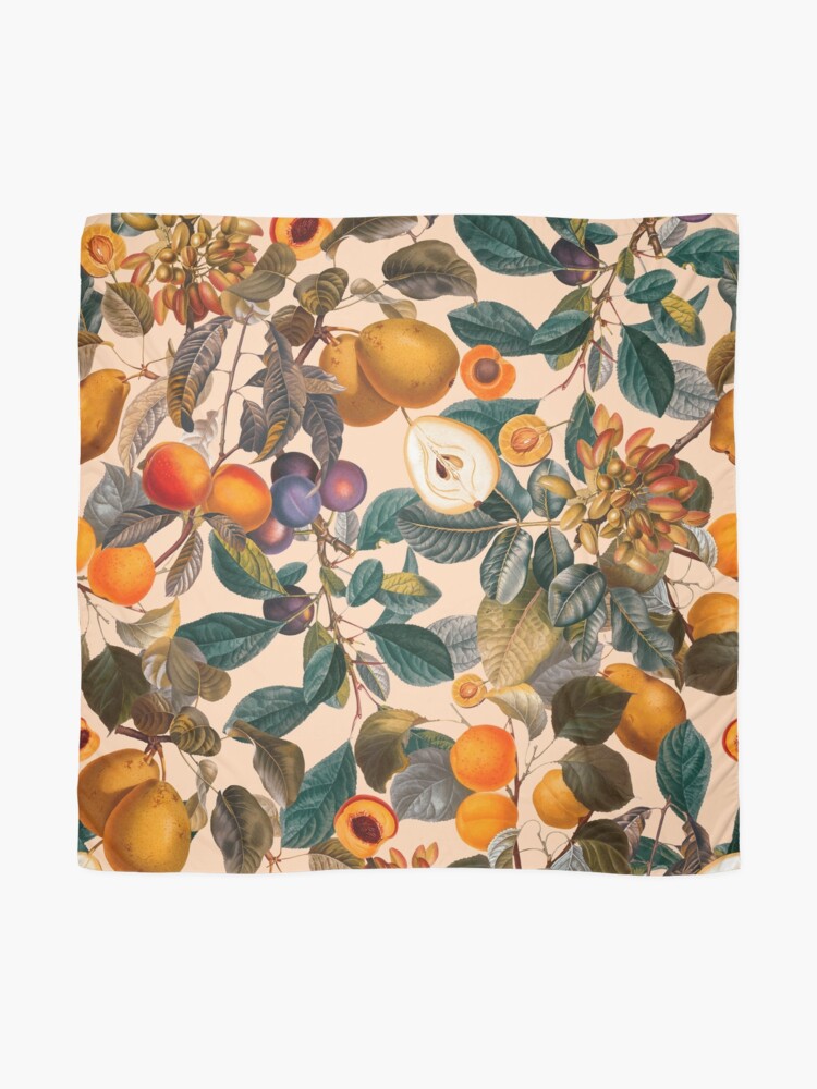 Alternate view of Vintage Fruit Pattern IX Scarf