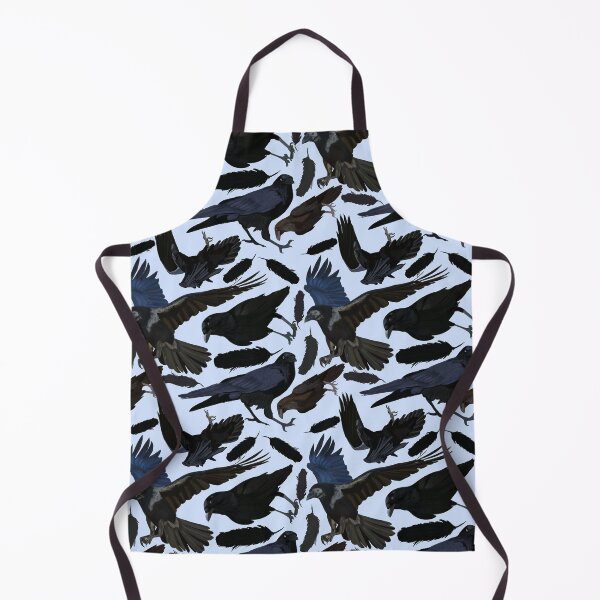 Item preview, Corvid crows ravens on blue designed and sold by Aisling Tierney.