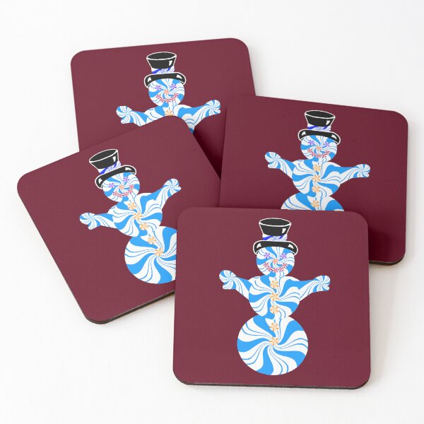 Item preview, Blue Peppermint Holiday Snowman designed and sold by Deborah Camp.