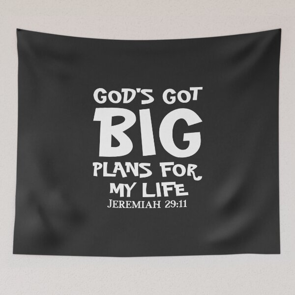 Item preview, Christian Design - God's Got Big Plans for My Life - Bible Verse, Jeremiah 29:11 designed and sold by simplydesignart.