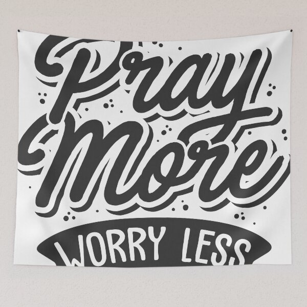 Item preview, pray more worry less spiral design designed and sold by designsmaster99.