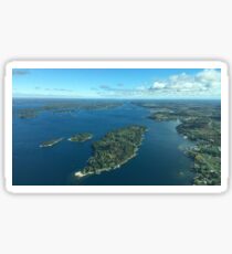 Thousand Islands from above Sticker