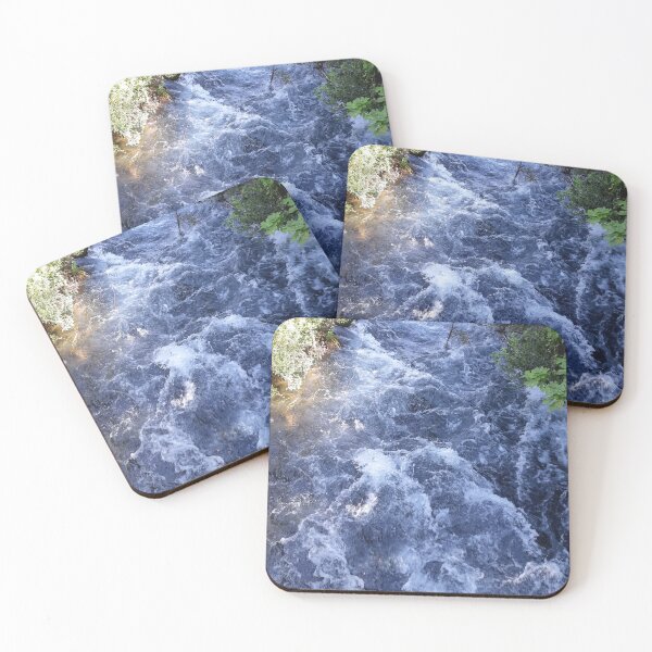 Item preview, A flowing river,river, flow, water, turquoise, navy, blue, vegetation, paradise, island, summer, beach, adventure, foam, tropical, exotic, aqua, rain, xmas, holidays, designed and sold by PrintedDreams.