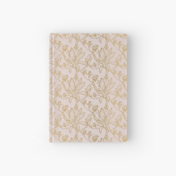 Magnolia Seamless Pattern_Peach Hardcover Journal