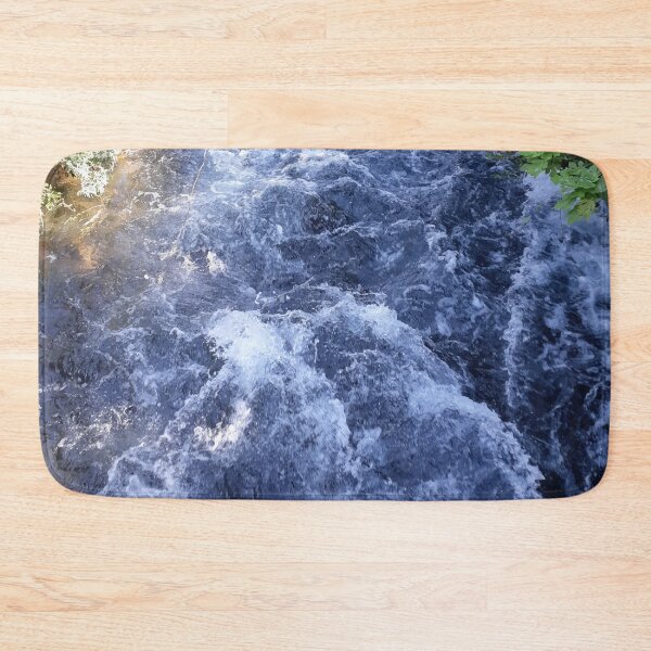 Item preview, A flowing river,river, flow, water, turquoise, navy, blue, vegetation, paradise, island, summer, beach, adventure, foam, tropical, exotic, aqua, rain, xmas, holidays, designed and sold by PrintedDreams.