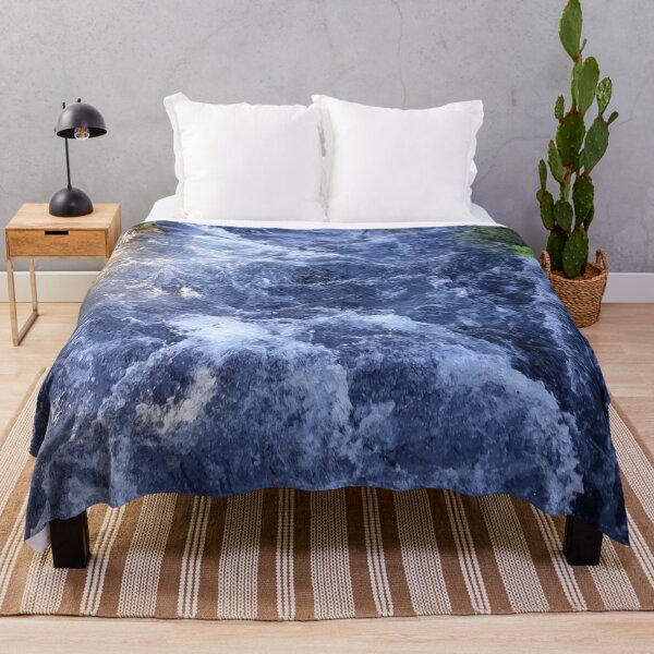 Item preview, A flowing river,river, flow, water, turquoise, navy, blue, vegetation, paradise, island, summer, beach, adventure, foam, tropical, exotic, aqua, rain, xmas, holidays, designed and sold by PrintedDreams.