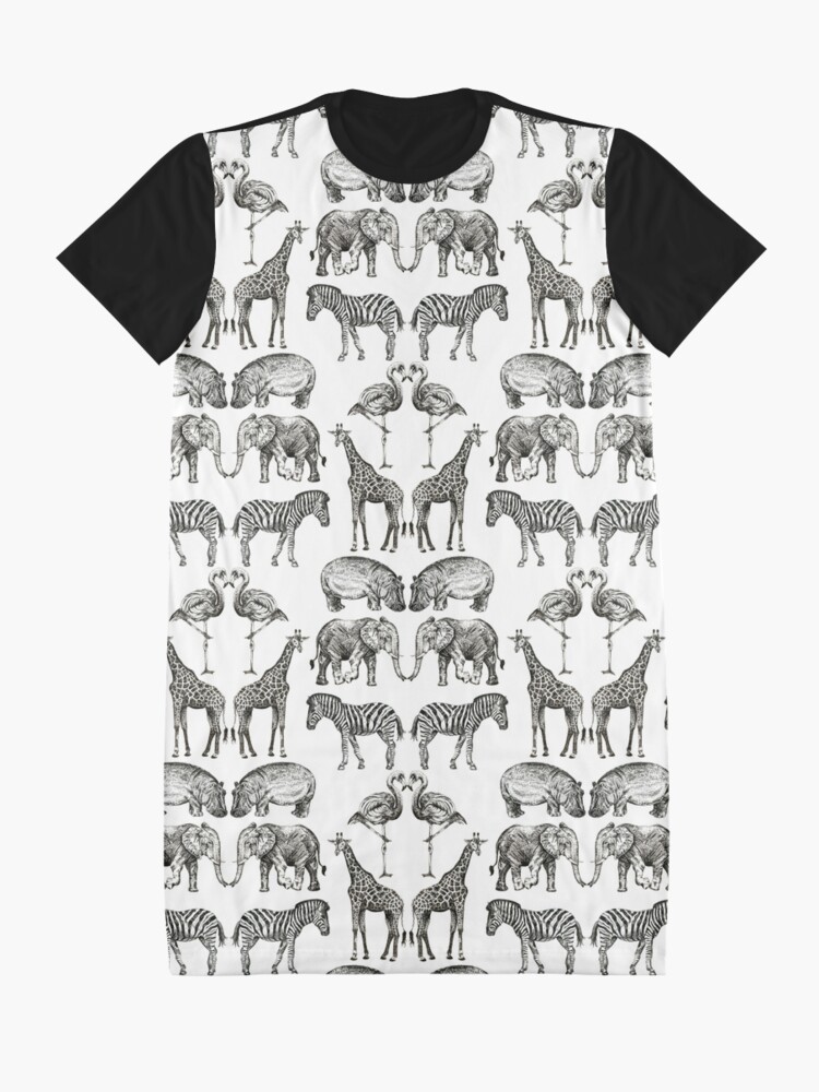 Alternate view of Couples on Safari Graphic T-Shirt Dress