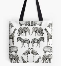 Paare auf Safari Tote Bag