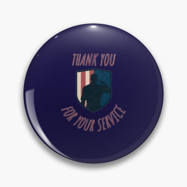 Item preview, thank you for your service designed and sold by JAdotdotDesigns.