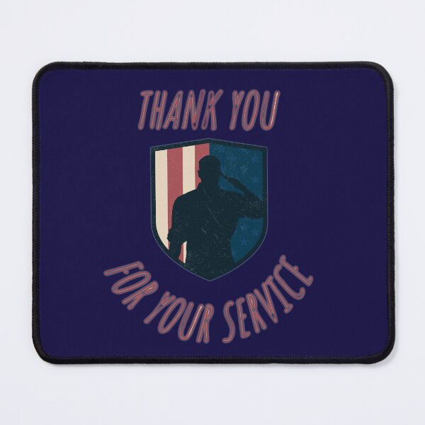 Item preview, thank you for your service designed and sold by JAdotdotDesigns.