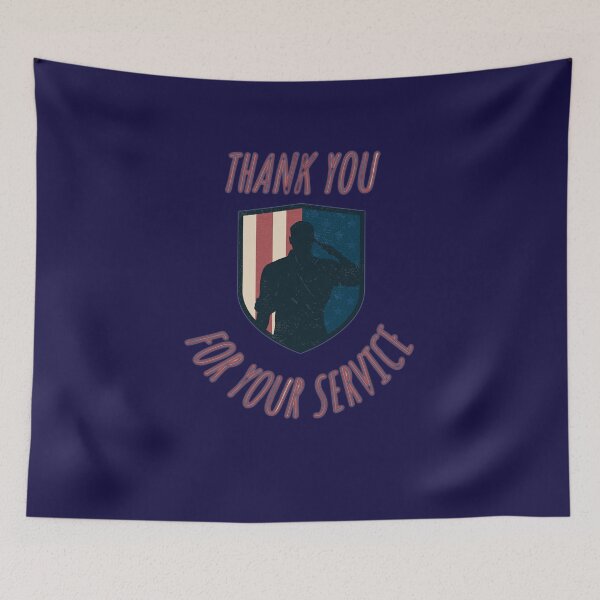 Item preview, thank you for your service designed and sold by JAdotdotDesigns.