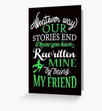 By Being My Friend Greeting Card