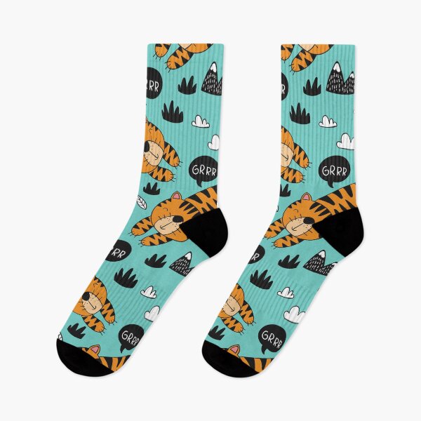 Item preview, Cute Tiger Pattern designed and sold by Imakeyouhappy.
