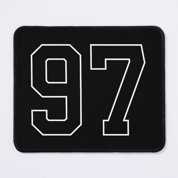 Item preview, Black Number 97 lucky sports jersey ninety seven designed and sold by HeavyStyle.