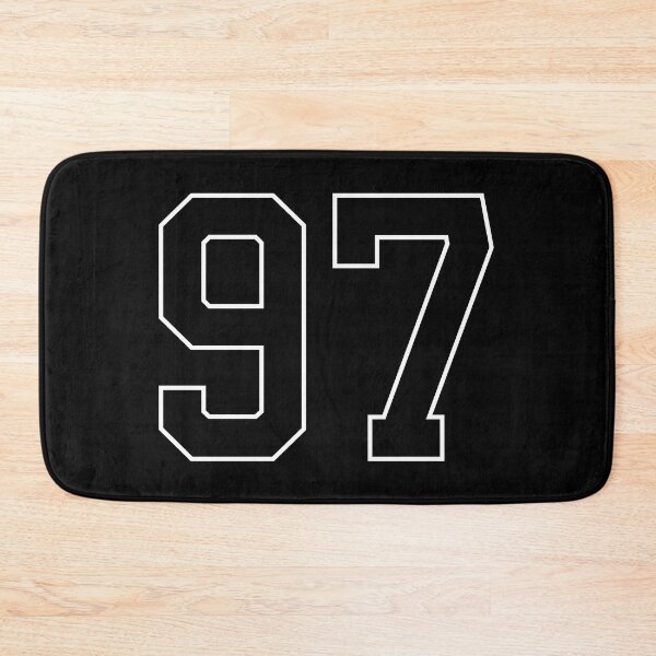 Item preview, Black Number 97 lucky sports jersey ninety seven designed and sold by HeavyStyle.