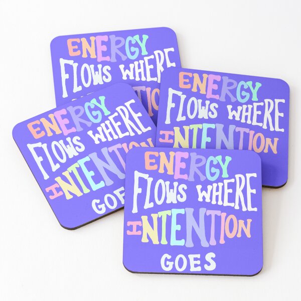 Item preview, Energy Flows Where Intention Goes Quote designed and sold by rachel-pal.
