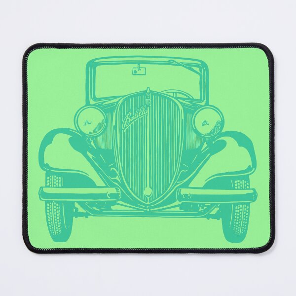 Item preview, Green retro car Fiat color art designed and sold by artdragongift 15.