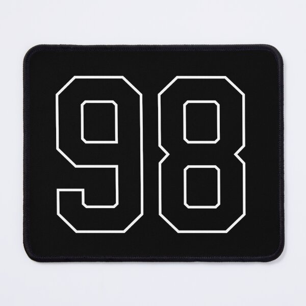 Item preview, Black Number 98 lucky sports jersey ninety eight designed and sold by HeavyStyle.