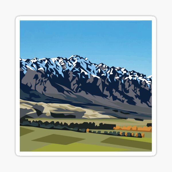 Item preview, The Remarkables/Kawarau mountain range designed and sold by Ira Mitchell.