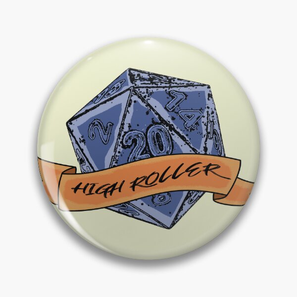 Item preview, high roller - D20 dice - funny nerd designed and sold by nerdy-northern.