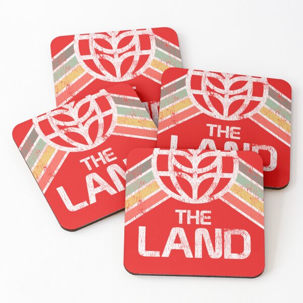 Item preview, The Land Logo Distressed in Vintage Retro Style Fitted T-Shirt designed and sold by DominLeimkuhler.