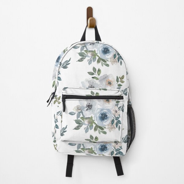 Item preview, Watercolor Dusty Blue Floral Graphics designed and sold by prabathmu.