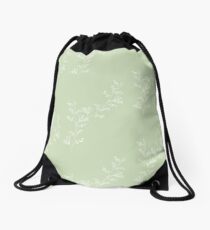 Citron Foilage Drawstring Bag
