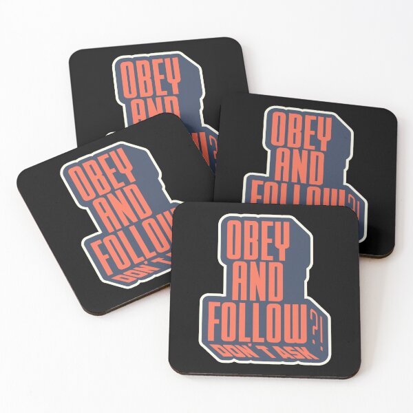 Item preview, "Obey and Follow" Political and Critical Quotes. typography art. designed and sold by Boogosh.