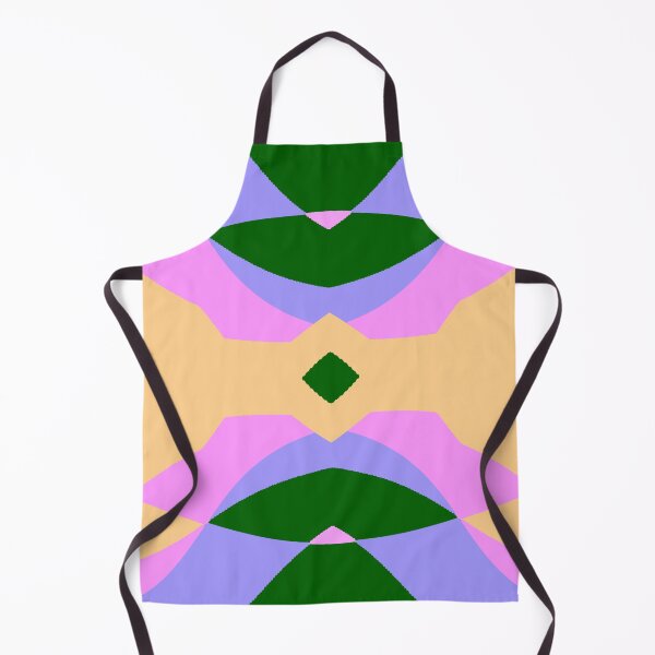 Item preview, Apricot Green Mauve Pink Curvy Shapes Abstract Art designed and sold by AraljanFusion.