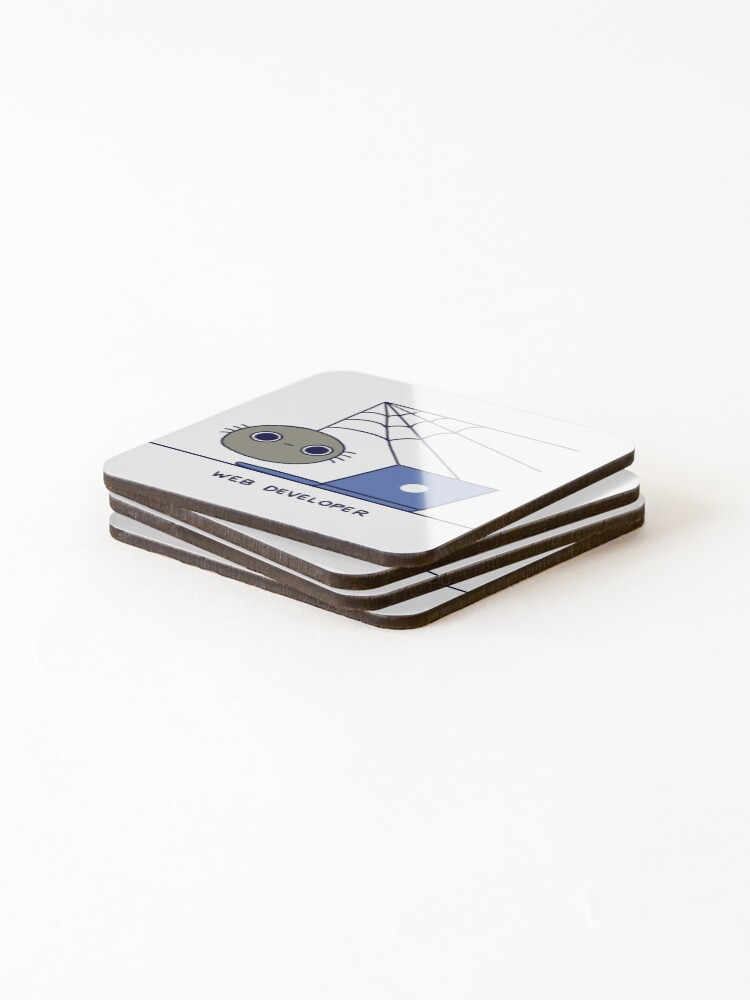 Thumbnail 4 of 5, Coasters (Set of 4), Web developer designed and sold by cheezup.