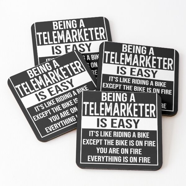 Item preview, Funny telemarketer saying: being a telemarketer is easy telemarketer gifts designed and sold by alaechamlal.