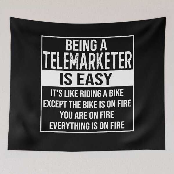 Item preview, Funny telemarketer saying: being a telemarketer is easy telemarketer gifts designed and sold by alaechamlal.