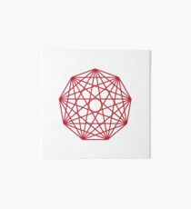 Verbundene Nonagon-Form Galeriedruck