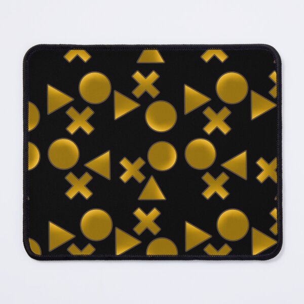 Item preview, Geometric plus triangle circle  pattern gold designed and sold by TipTopTapo.
