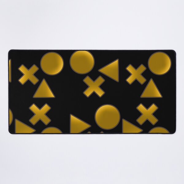 Item preview, Geometric plus triangle circle  pattern gold designed and sold by TipTopTapo.