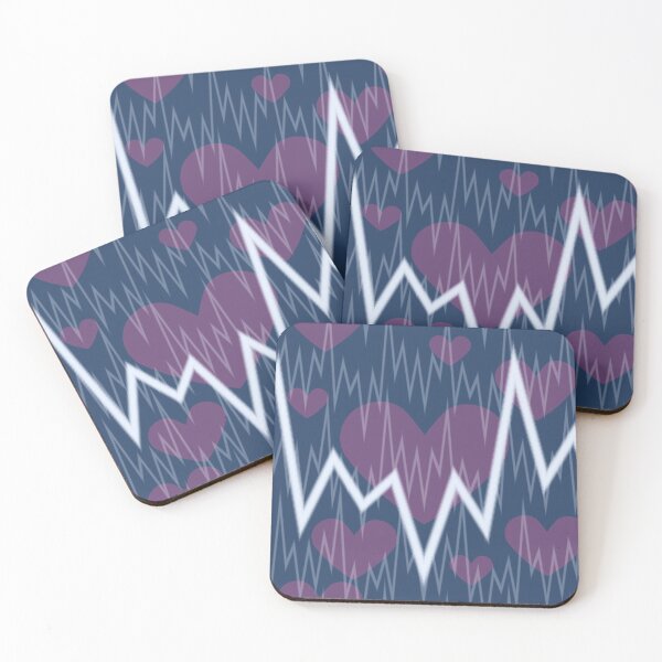 Item preview, Carlrdiomonitor lines and hearts designed and sold by ReflectedCrafts.