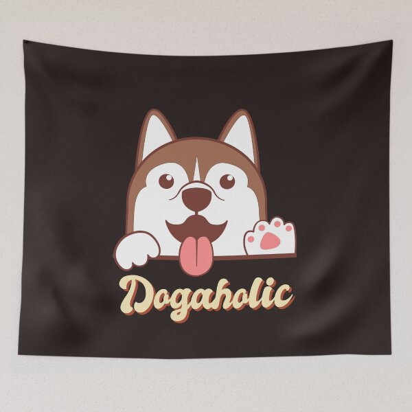 Item preview, Dogaholic Kawaii Cartoon Puppy Says Hello designed and sold by Cawaiico.