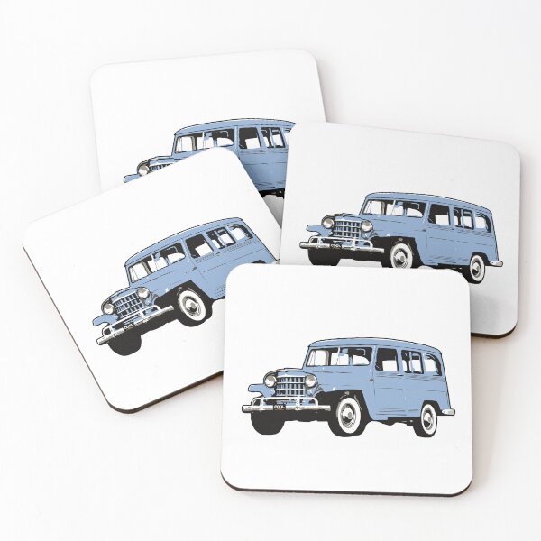 Item preview, Light Blue Vintage Station Wagon designed and sold by CoolRide.