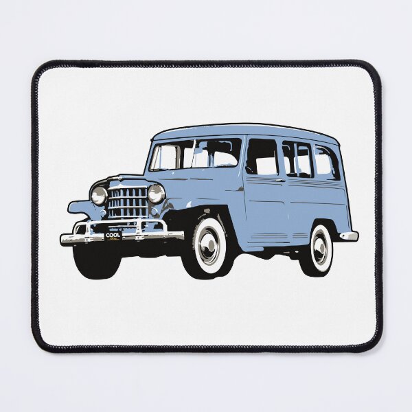 Item preview, Light Blue Vintage Station Wagon designed and sold by CoolRide.
