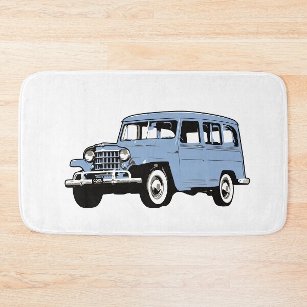 Item preview, Light Blue Vintage Station Wagon designed and sold by CoolRide.
