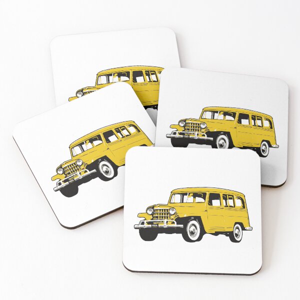 Item preview, Yellow Vintage Station Wagon designed and sold by CoolRide.
