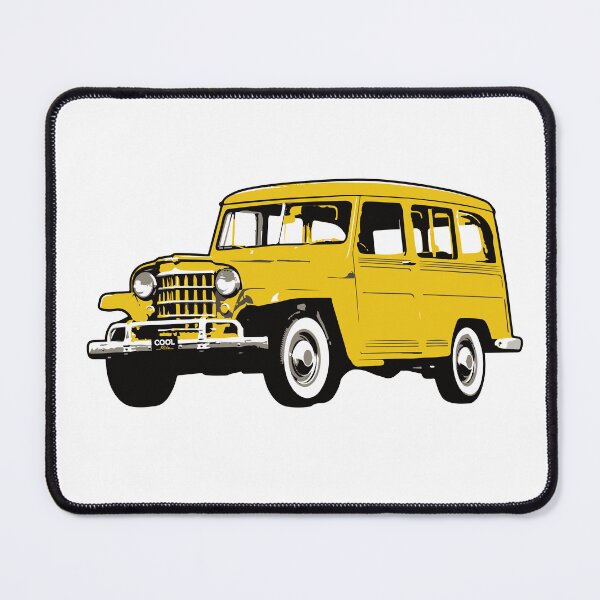Item preview, Yellow Vintage Station Wagon designed and sold by CoolRide.