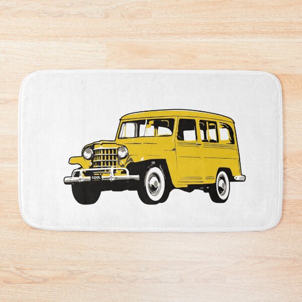 Item preview, Yellow Vintage Station Wagon designed and sold by CoolRide.
