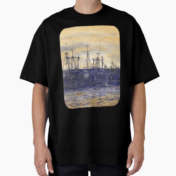 Pittenweem Harbour at Sunset Oversized T-Shirt