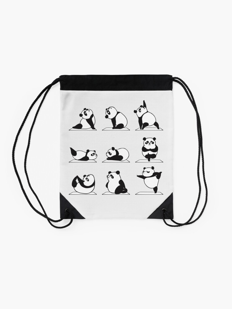 Panda Yoga Sticker for Sale by Huebucket