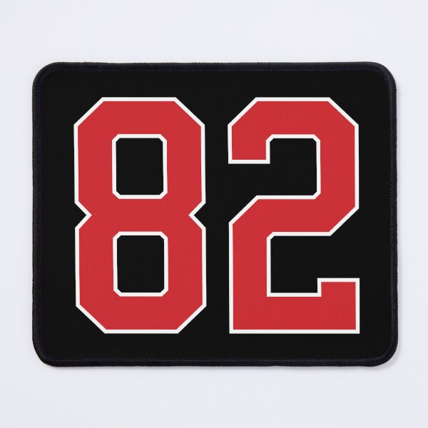 Item preview, Sports Number 82, red black color lucky sport eighty two designed and sold by ArtIsParty.