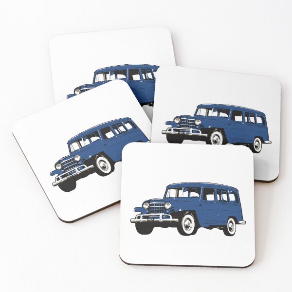Item preview, Blue Vintage Station Wagon designed and sold by CoolRide.