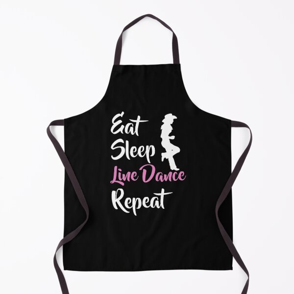 Item preview, Eat Sleep Line Dance Repeat Line Dancing Line Dancer Cowgirl designed and sold by theshirtinator.