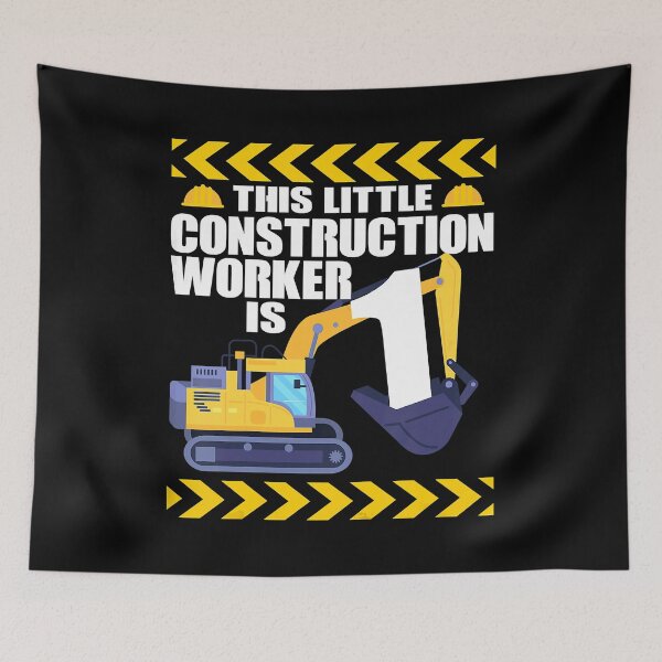 Item preview, Kids 1 Year Old Construction Birthday Themed Party 1st Boy Gift designed and sold by PameGraha.